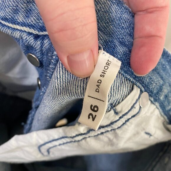 Pacsun Women's Dad Shorts Medium Wash size 26 NWOT - Picture 8 of 8